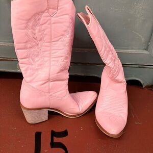 Pink Western Boots